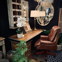 Columbus Vintage Leather Chesterfield Desk Chair at Online8 Furniture Auckland NZ