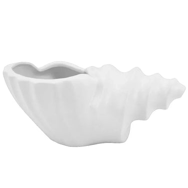 Conch Shell Planter White at Online8 Furniture Auckland NZ