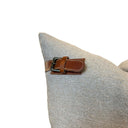 Cotton Cushion with Leather Buckle at Online8 Furniture Auckland NZ