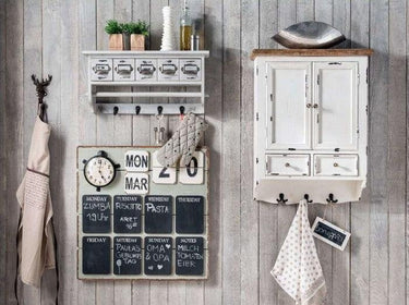Country Memo Chalk Board with Clock at Online8 Furniture Auckland NZ