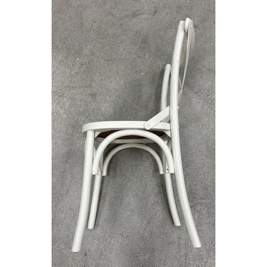 Cross Back Dining Chair - Antique Oak at Online8 Furniture Auckland NZ