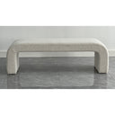 Daphins Boucle Bench | Ottoman - Cream at Online8 Furniture Auckland NZ
