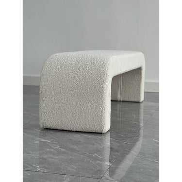 Daphins Boucle Bench | Ottoman - Cream at Online8 Furniture Auckland NZ