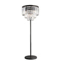 Deco Crystal Floor Lamp – Antique Black at Online8 Furniture Auckland NZ
