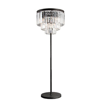 Deco Crystal Floor Lamp – Antique Black at Online8 Furniture Auckland NZ
