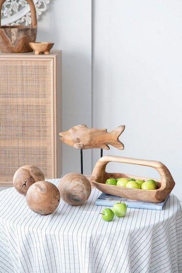 Decorative Teak Balls Set of 3 at Online8 Furniture Auckland NZ