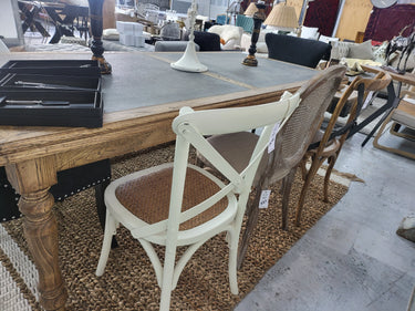 Dining Table - Old Elm Zinc Top at Online8 Furniture Auckland NZ