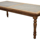 Dining Table - Old Elm Zinc Top at Online8 Furniture Auckland NZ