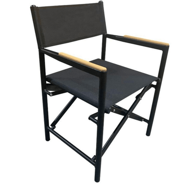 Directors Chair Black Outdoor at Online8 Furniture Auckland NZ