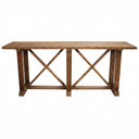Double X Console Table - Reclaimed Oak at Online8 Furniture Auckland NZ