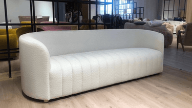 Dubai 3 Seater Sofa - White Boucle at Online8 Furniture Auckland NZ
