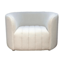 Dubai Armchair - White Boucle at Online8 Furniture Auckland NZ
