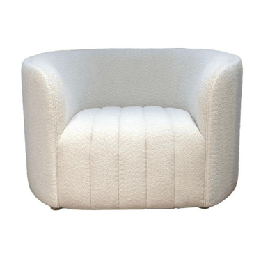 Dubai Armchair - White Boucle at Online8 Furniture Auckland NZ