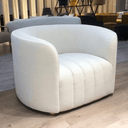 Dubai Armchair - White Boucle at Online8 Furniture Auckland NZ