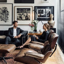 Eames Chair & Footstool Vintage Cigar at Online8 Furniture Auckland NZ