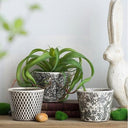 Floral Planters Set of 3 at Online8 Furniture Auckland NZ