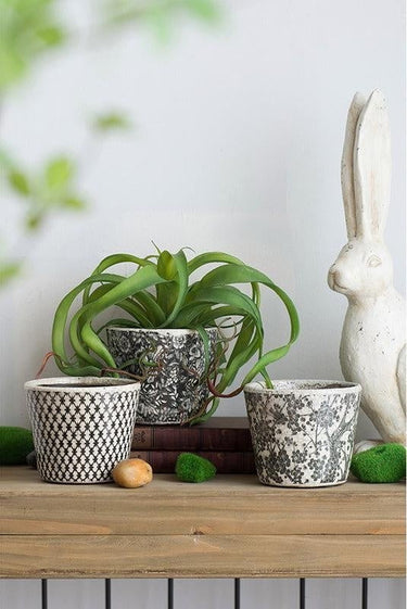 Floral Planters Set of 3 at Online8 Furniture Auckland NZ