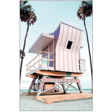 Framed Canvas Art - Miami Beach at Online8 Furniture Auckland NZ