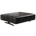 Georgio XL Leather Chair | Ottoman Slate Black at Online8 Furniture Auckland NZ