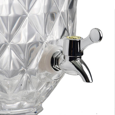 Glass Drink Dispenser - Diamond Pattern at Online8 Furniture Auckland NZ