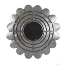 Gold Scalloped Iron Framed Accent Mirror - 800mm at Online8 Furniture Auckland NZ
