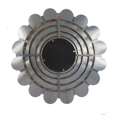 Gold Scalloped Iron Framed Accent Mirror - 800mm at Online8 Furniture Auckland NZ