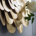 Gold Scalloped Iron Framed Accent Mirror - 800mm at Online8 Furniture Auckland NZ