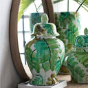 Green Leaf Jar with Lid at Online8 Furniture Auckland NZ