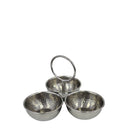 Hammered Design Triple Condiment Set Silver at Online8 Furniture Auckland NZ