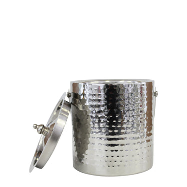 Hammered Detail Ice Bucket with Lid at Online8 Furniture Auckland NZ