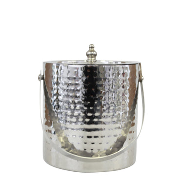 Hammered Detail Ice Bucket with Lid at Online8 Furniture Auckland NZ