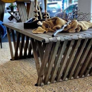 Hamptons Reclaimed Elm Wood Coffee Table at Online8 Furniture Auckland NZ