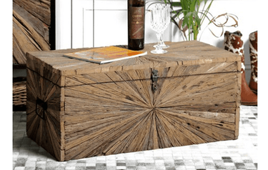 Hand Carved Trunk Chest | Coffee Table at Online8 Furniture Auckland NZ