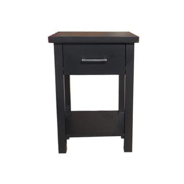Helen Bedside Table Black at Online8 Furniture Auckland NZ