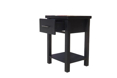 Helen Bedside Table Black at Online8 Furniture Auckland NZ
