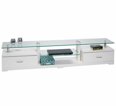 Horizon Glass Top TV unit at Online8 Furniture Auckland NZ