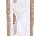Hourglass with Black Stand - Brass & Rope at Online8 Furniture Auckland NZ