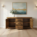 Industrial 2 Door 3 Drawer Buffet Table at Online8 Furniture Auckland NZ