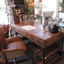 Industrial Pine & Iron Desk at Online8 Furniture Auckland NZ