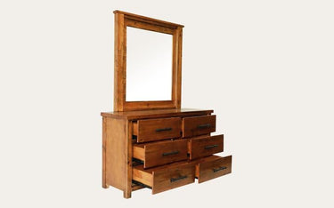 Industrial Dresser with Mirror at Online8 Furniture Auckland NZ