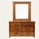 Industrial Dresser with Mirror at Online8 Furniture Auckland NZ