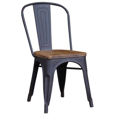 Industrial Metal Dining Chair at Online8 Furniture Auckland NZ