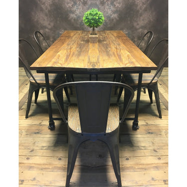 Industrial Metal Dining Chair at Online8 Furniture Auckland NZ