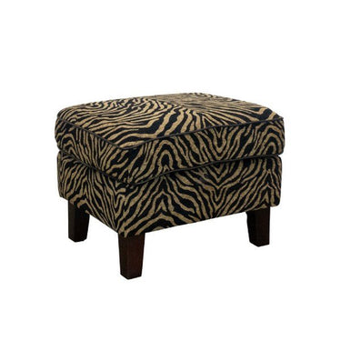 Instinct Armchair with Ottoman - Zebra Print at Online8 Furniture Auckland NZ