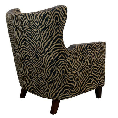 Instinct Armchair with Ottoman - Zebra Print at Online8 Furniture Auckland NZ
