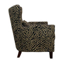 Instinct Armchair with Ottoman - Zebra Print at Online8 Furniture Auckland NZ