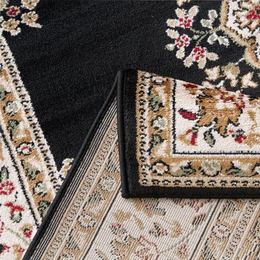 Iranshar Black Rug at Online8 Furniture Auckland NZ