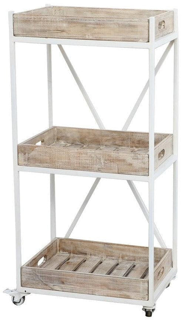 Kitchen Trolley-White at Online8 Furniture Auckland NZ
