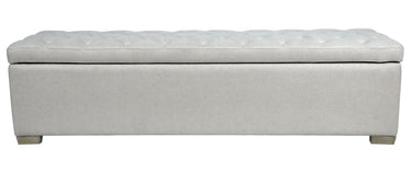 Lambton Linen Blanket Box - Salt & Pepper at Online8 Furniture Auckland NZ