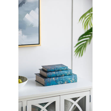 Leather Book Boxes S/3 at Online8 Furniture Auckland NZ